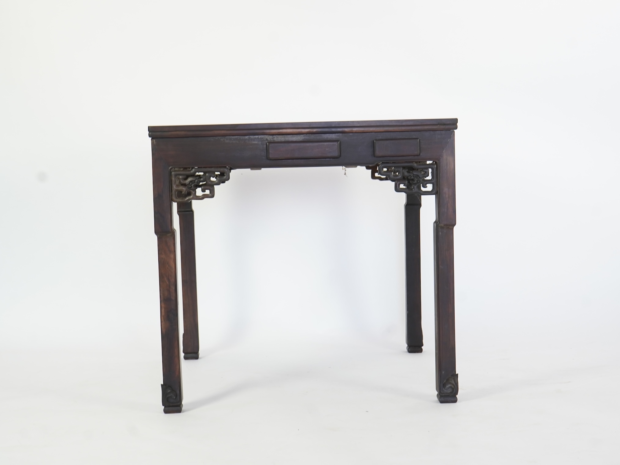A Chinese hongmu square mahjong table, early 20th century
